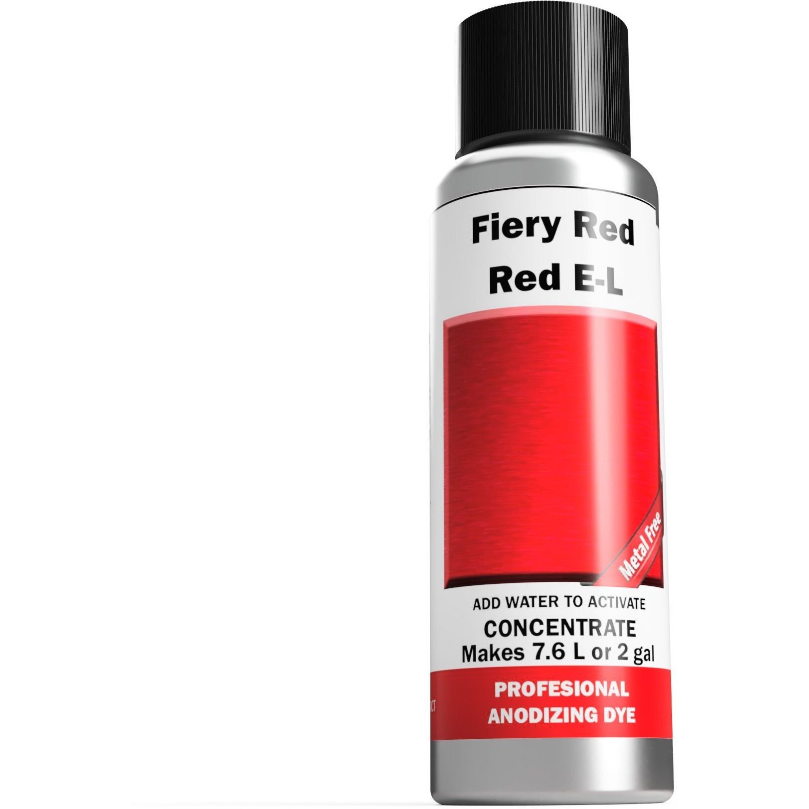 Professional Aluminum Anodizing Pigment Dyes | Fiery Red E-L | Light To Rich Red | Powder Concentrate Makes 7.6 Liters Or 2 Gallons