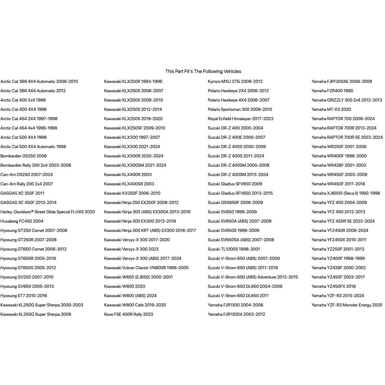 Ngk Resistor Sparkplug Cr8E For Yamaha Yfz 450 2004-2009