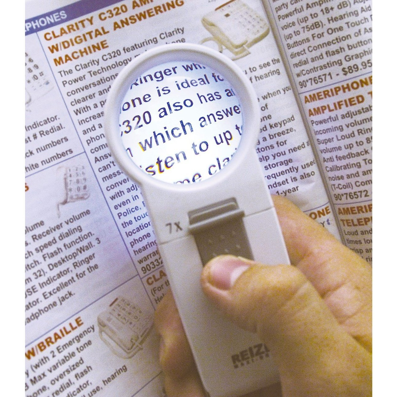 Reizen Maxi-Brite Led Handheld Magnifier - 7X