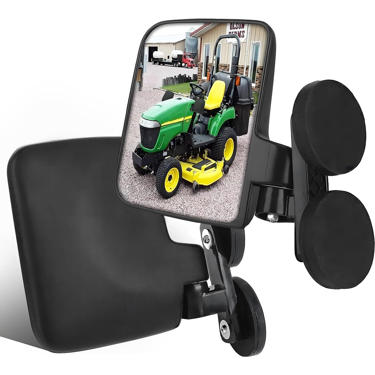 Magnetic Tractor Mirrors  Rearview Mirrors Compatible With Mahindra  Kubota  John Deere  And Lawn Mover Side Mirrors With Strong Magnets  Tractor Accessories Come Pre-Assembled.