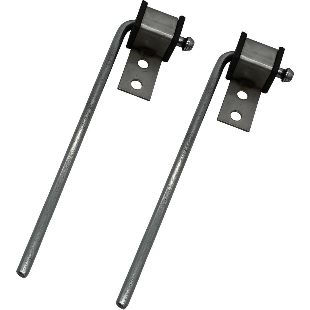 Haoxaoon 2 Pack Universal Exhaust Hanger Rod Weld On Heavy Duty Exhaust Bracket Hanger - 3/8"" Rod 10"" Long
