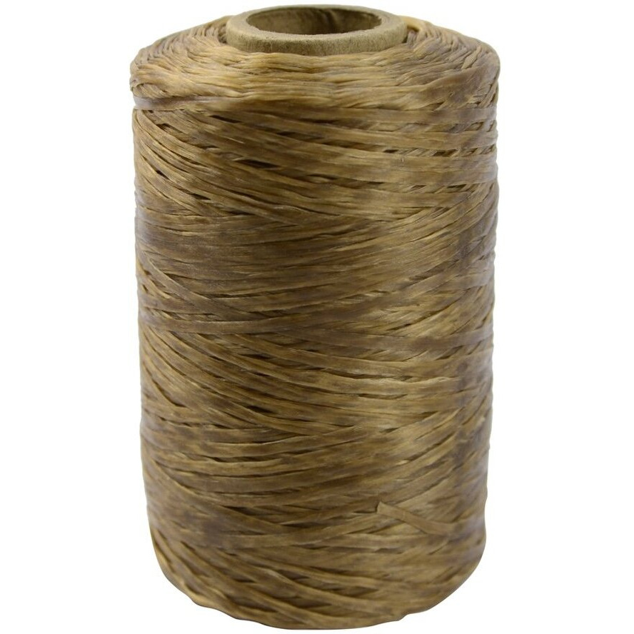 Treasure Gurus Artificial Deer Sinew Waxed Beading Craft Poly Thread Spool Natural Wax Sinue