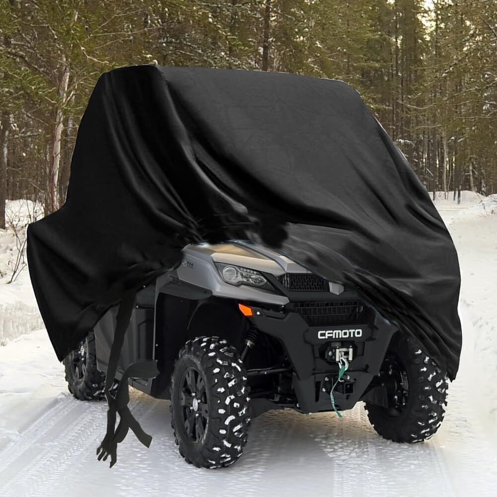Qymoto 2-3 Seater Cfmoto Utv Cover 420D Heavy Duty All Weather Storage Cover Fits For Cfmoto Cover Uforce Zforce 500 600 800 950 1000 Windproof Rainproof Cover