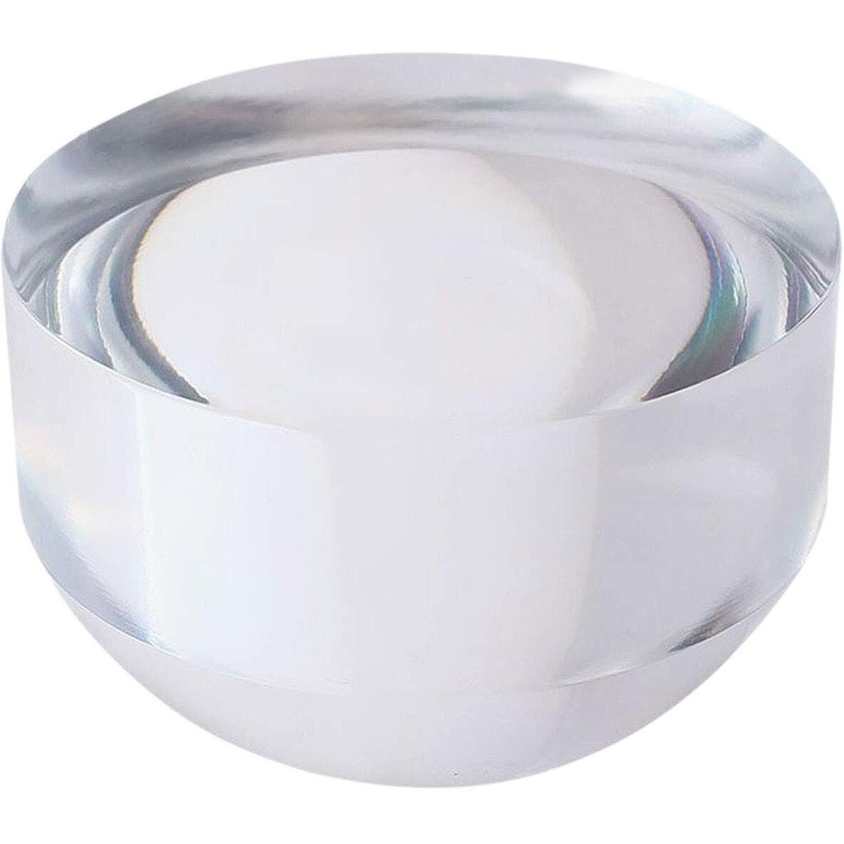 40X Crystal Dome Magnifying Glass Acrylic Optical Magnifier  25Mm Desk Reading Loupe Paperweight Half Ball Lens Magnifier For Reading Newspaper Stamps Maps