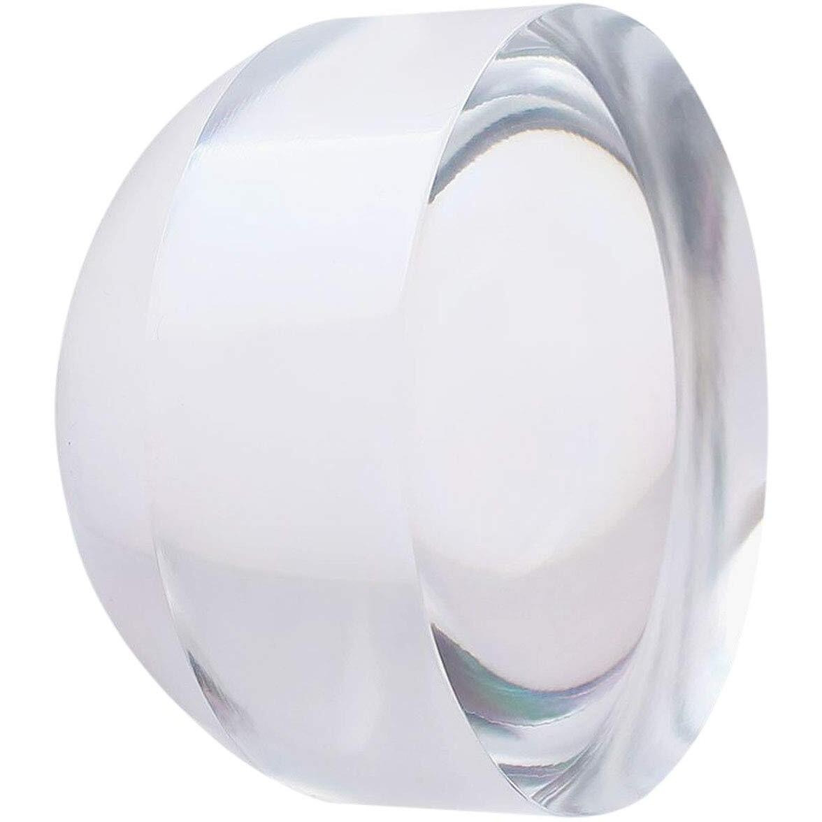 40X Crystal Dome Magnifying Glass Acrylic Optical Magnifier  25Mm Desk Reading Loupe Paperweight Half Ball Lens Magnifier For Reading Newspaper Stamps Maps