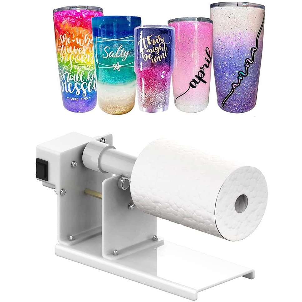 Erzhe 2 Ways Rotation Cup Turner Tumbler For Crafts Tumbler Turner For Diy Glitter Epoxy  Professional Designed Tumbler Cup Spinner Machine Kit For Starter