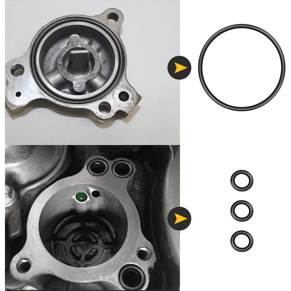 Autovic Oil Filter Cover O-Rings Gasket Seals Repalces For 93210-07135-00 932102575500 Compatible With Yamaha Yz400 Yfz450 Yfz450R/V/X/W