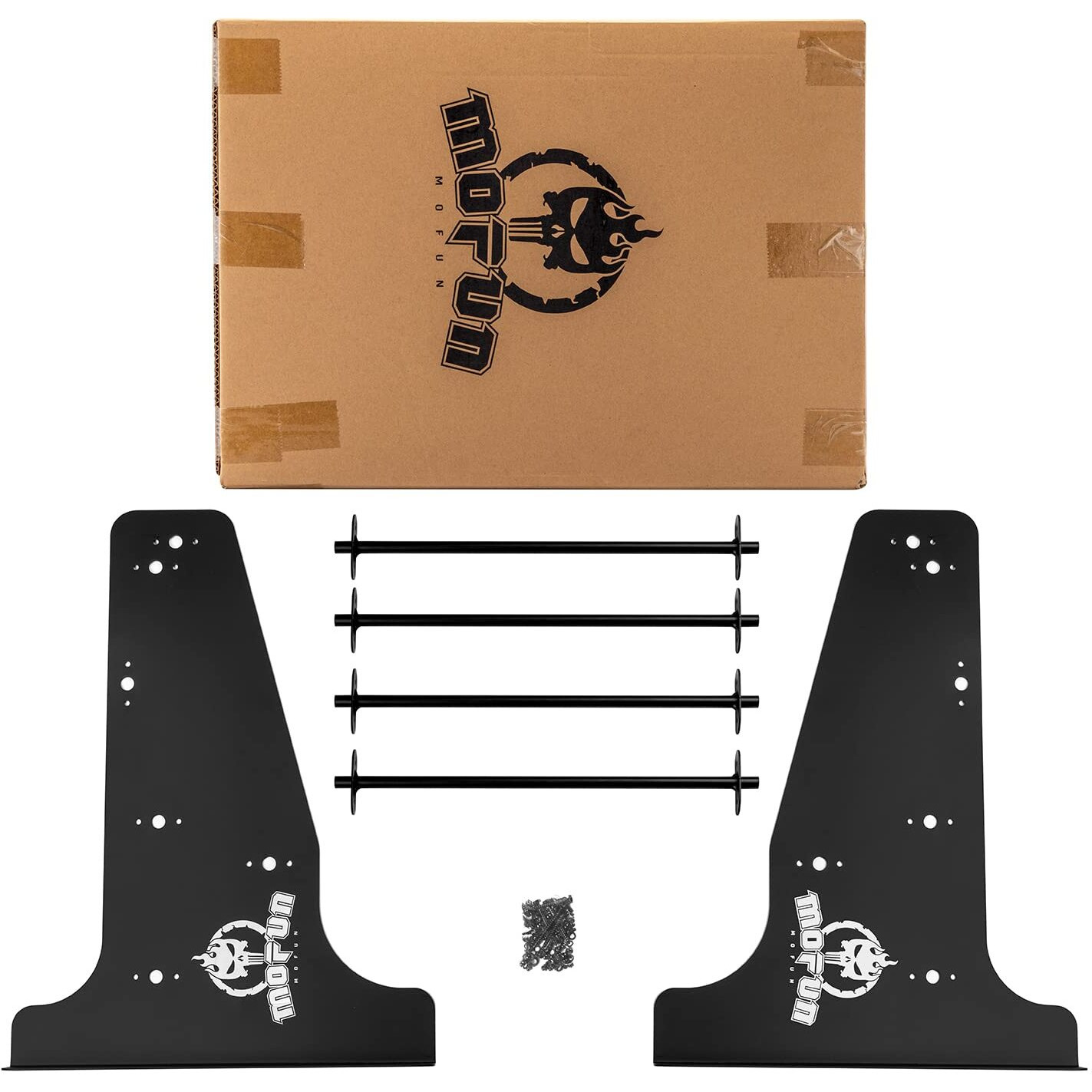 Mofun Tour Trunk Pak Rack Sissy Bar Mounting Luggage Rack Storage Holder Wall Mount Kit Compatible With Harley Touring Road King Electra Road Street Glide Cvo Fl And Other Models