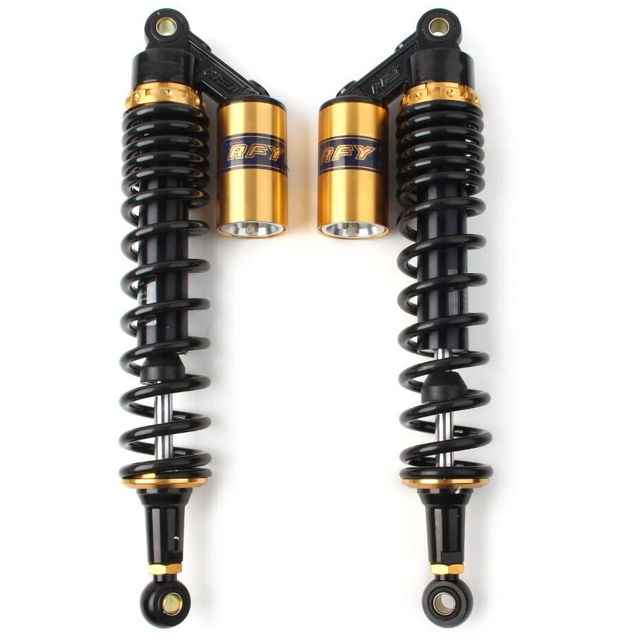 Newsmarts 2Pcs Adjustable 400Mm Motorcycle Air Shock Absorbers Universal Fit For Honda For Suzuki For Yamaha For Kawasaki Atv Go Kart Quad Dirt Sport Bikes