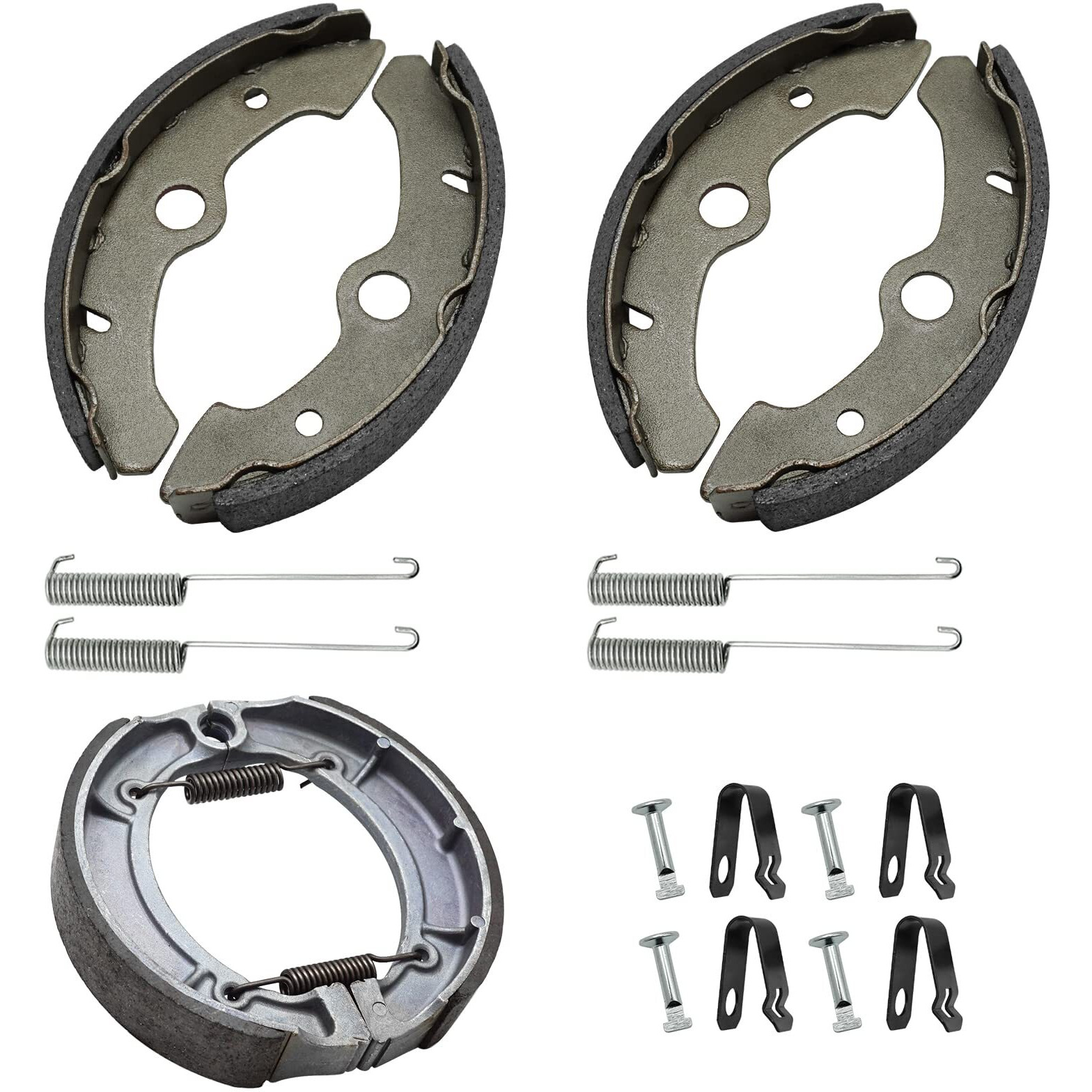 Front & Rear Brake Shoes For Yamaha Big Bear 350 1996-1998 Kodiak 400 1993-1998