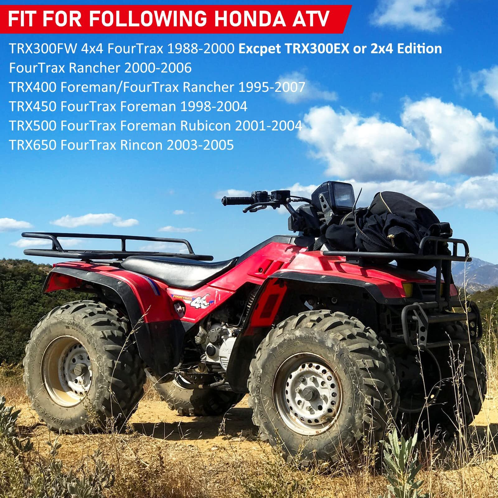 Front Brake Shoes Springs Pins Left&Right For Honda Trx300 Fw 4X4 Trx350 Trx400 Trx450 Trx500 Trx650 Fourtrax Rancher Foreman Rubicon Rincon