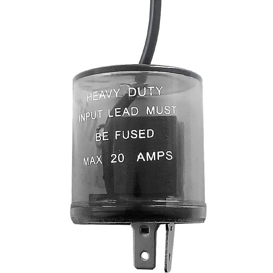 Amfrne 2 Pin Led Flasher  Led Compatible  Fix Turn Signal & Hazard Warn Hyper Flash Flasher  2 Prong Heavy Duty 12V Led Flasher Relay With Ground Wire  No Load Flasher(Works Without Resistors)