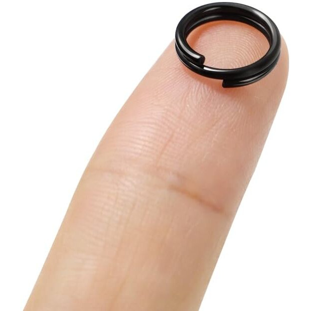 30Pcs 304 Stainless Steel Key Rings Split Rings  Small Keyrings  Jump Rings For Necklaces  Keys  Jewelry Attachment