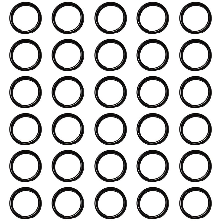 30Pcs 304 Stainless Steel Key Rings Split Rings  Small Keyrings  Jump Rings For Necklaces  Keys  Jewelry Attachment