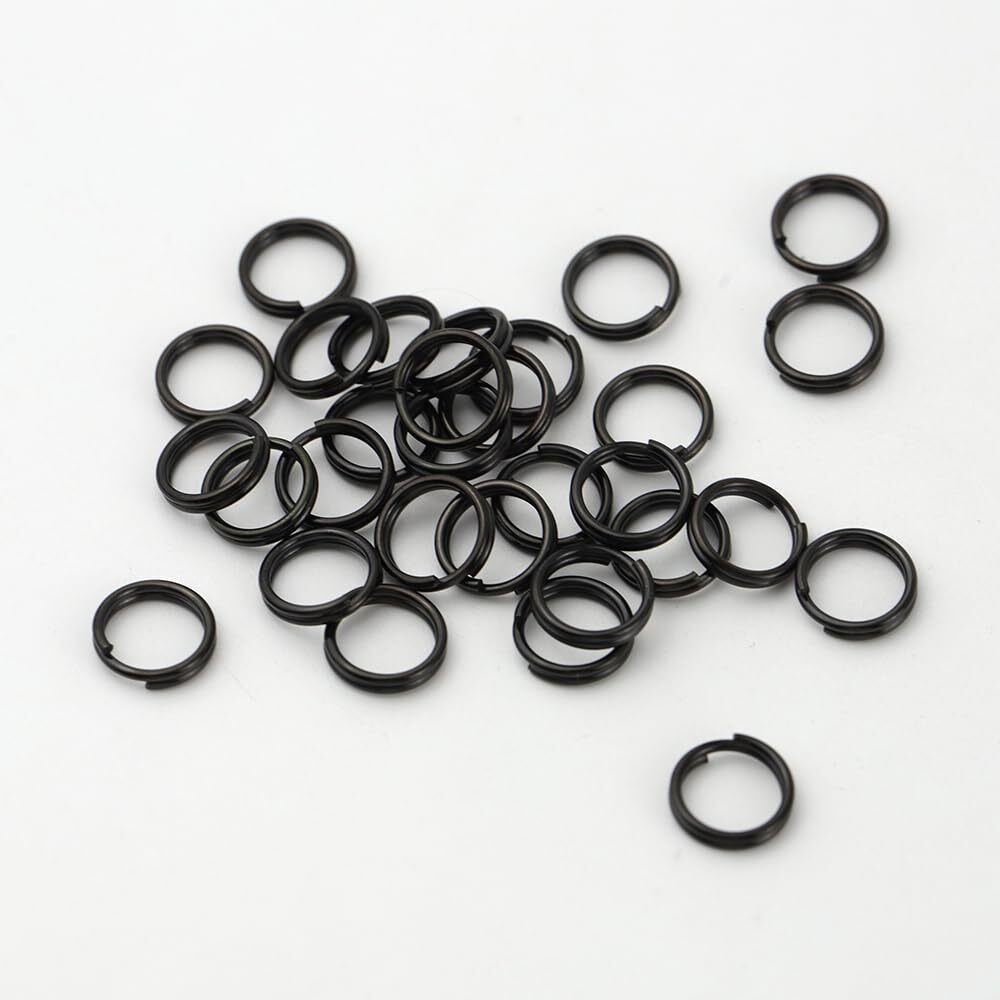 30Pcs 304 Stainless Steel Key Rings Split Rings  Small Keyrings  Jump Rings For Necklaces  Keys  Jewelry Attachment
