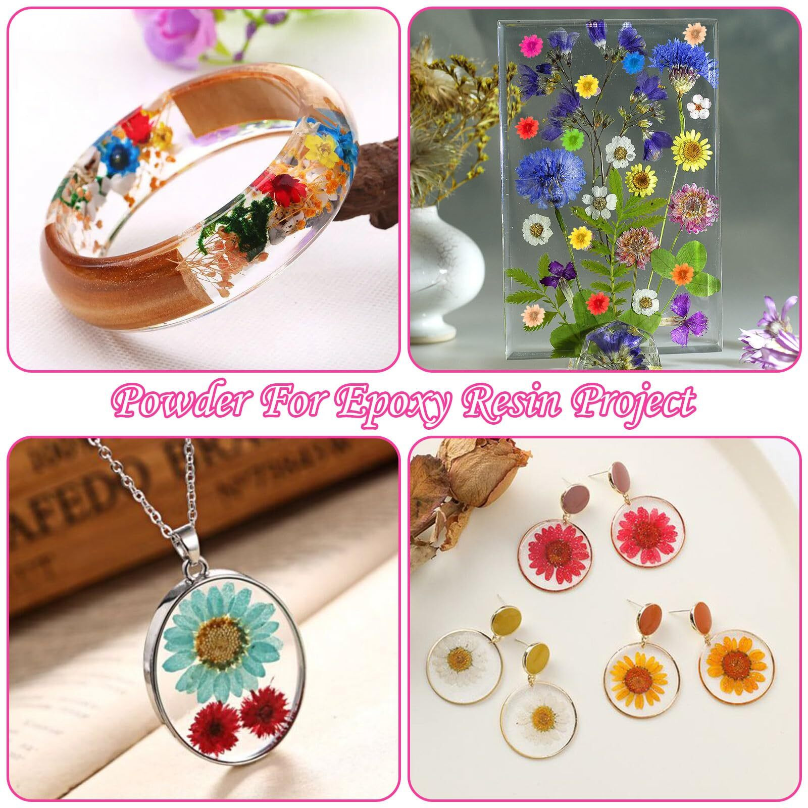 300 Pcs Small Dried Flowers For Crafts - Mini Dried Flowers For Resin  Tiny Natural Real Dried Pressed Flowers Bulk For Diy Jewelry Earrings Epoxy Molds  Candles Soap Making