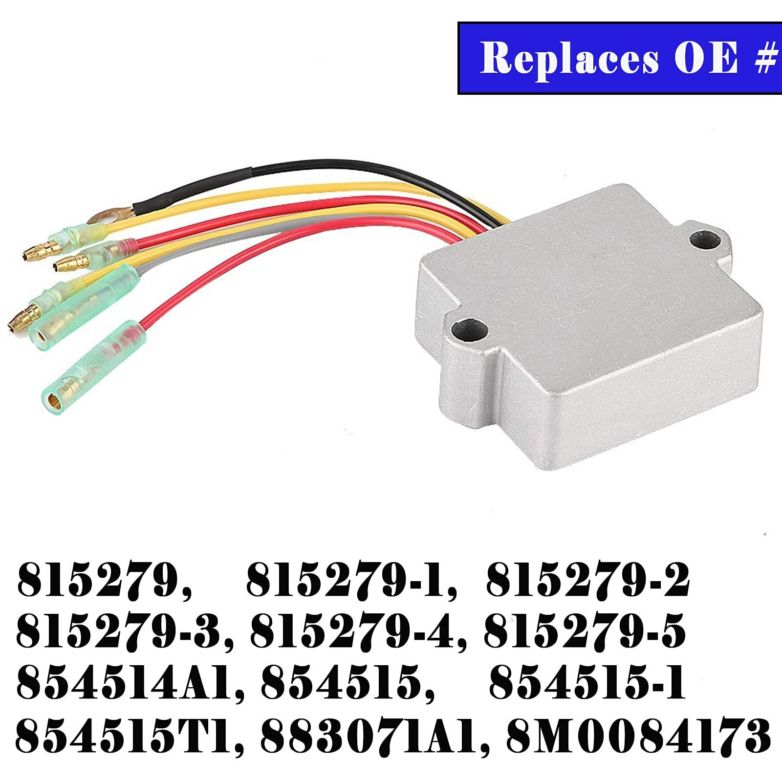 815279T Regulator Rectifier Mercury 883072T 6 Wire For Mercury Voltage Regulator 40Hp 50Hp 55Hp 60Hp 75Hp 90Hp 100Hp 115Hp 125Hp 135Hp 150Hp 175Hp 200Hp 250Hp 275Hp 854515 815279-3