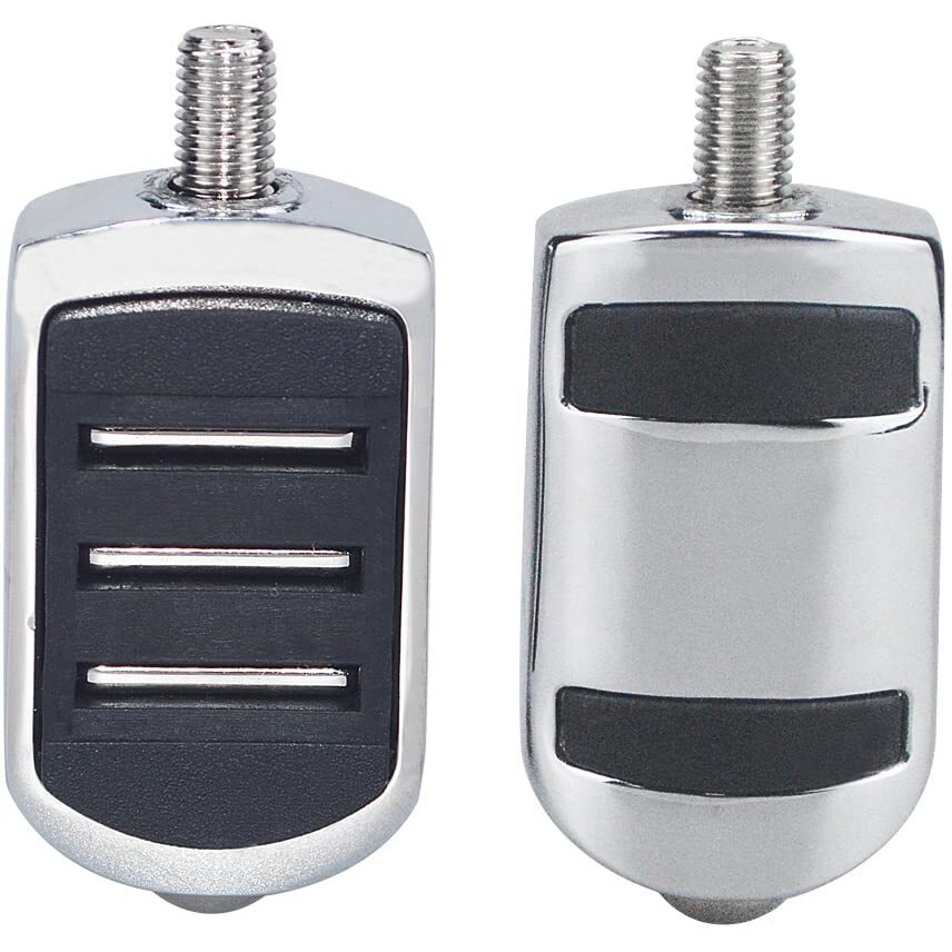 Wowtk 2 X Streamliner Heel/Toe Shifter Pegs For Harley All Models Touring Road King Road Glide Street Glide Electra Glide And 2008-Later Trike Fl Softail Iron 883 1200 Xl1200 Xl883 Chrome