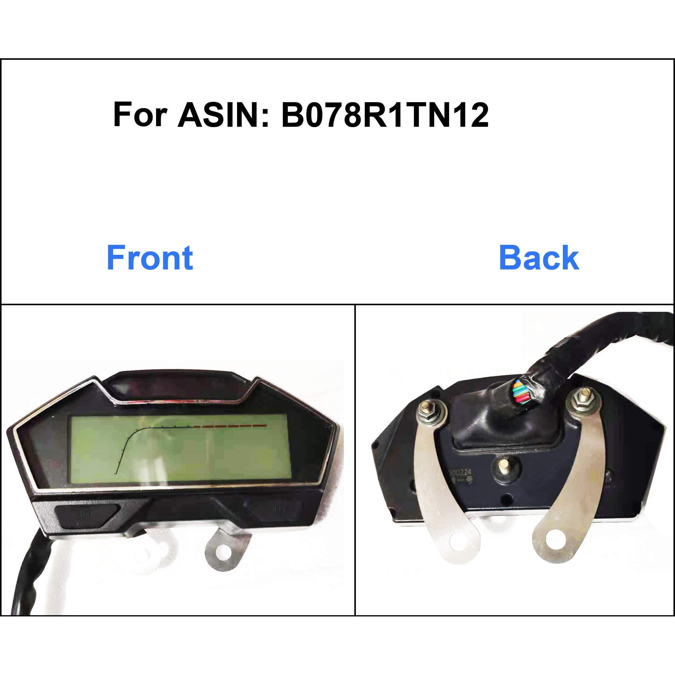 Samdo Universal Motorcycle Speedometer Bracket Stainless Steel 304 Speedometer Mount (2Pcs) With Screw Nuts (1 Pair)