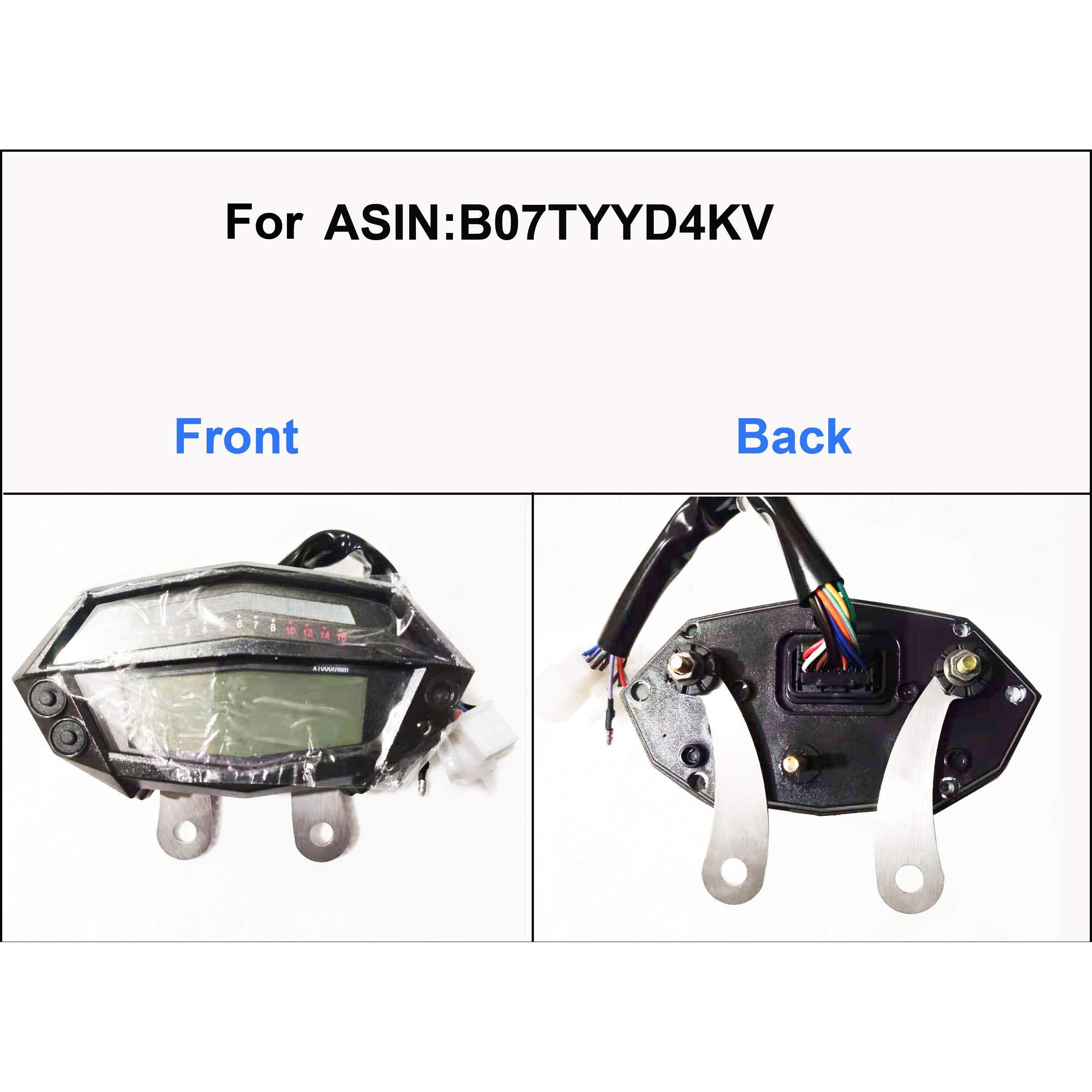 Samdo Universal Motorcycle Speedometer Bracket Stainless Steel 304 Speedometer Mount (2Pcs) With Screw Nuts (1 Pair)