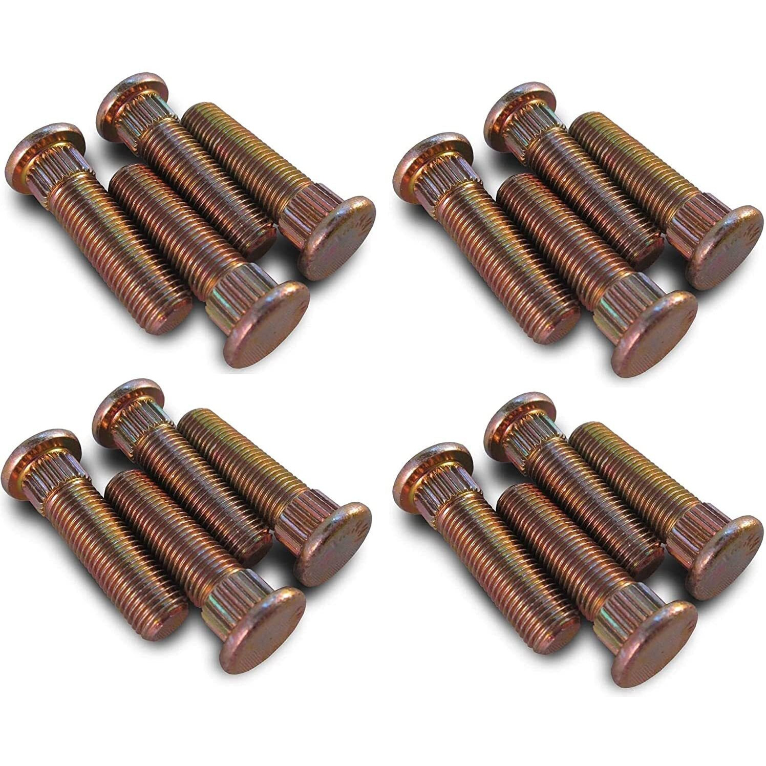 Muzzys (Set Of 16) 7518378 Wheel Studs Fits 2005-2023 Polaris Quads Sportsman Scrambler Trail Boss Blazer Hawkeye Ranger Rzr Ace 330 400 450 499 500 570 700 800 900 48V Ev 3/8&quot&quot-24 Thread X 1.5&quot&quot Long