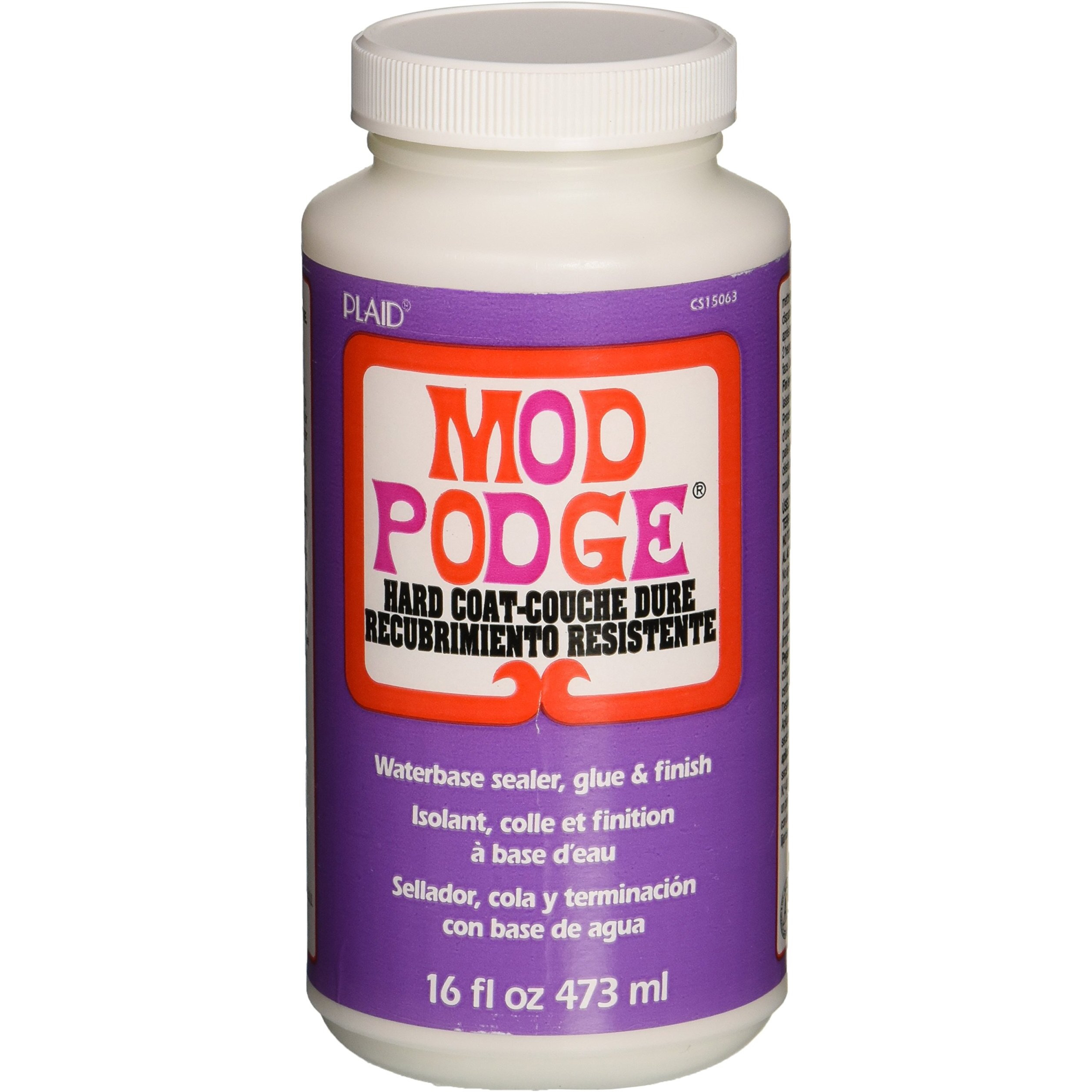 Mod Podge Cs15063 Waterbased Sealer  Glue & Finish  16 Oz  Hard Coat  16 Ounce  Clear  16 Fl Oz