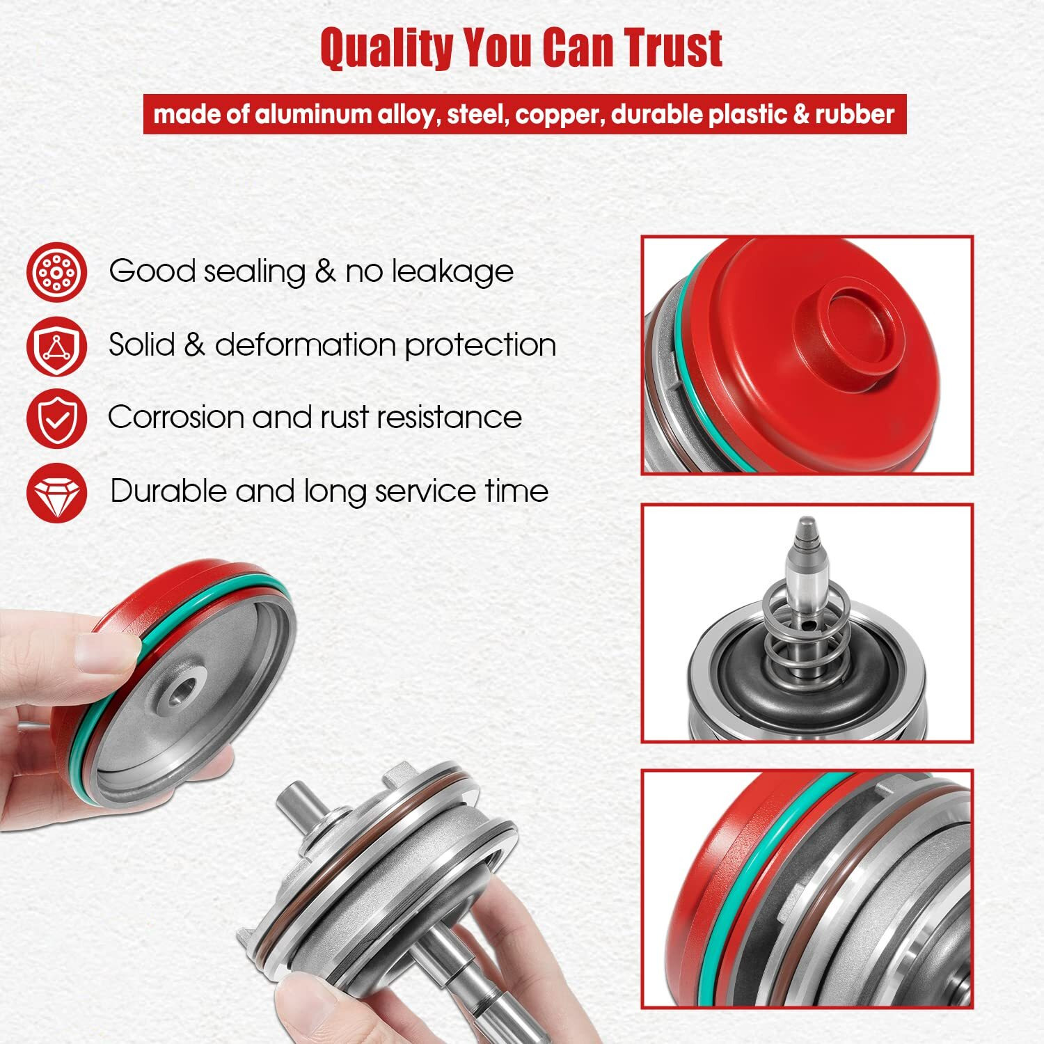 High Performance Corvette Servo Piston Assembly With Cover  Snap Ring And Pin For Gm 1982-2014 700R4 4L60E 4L65E 4L70E Transmissions