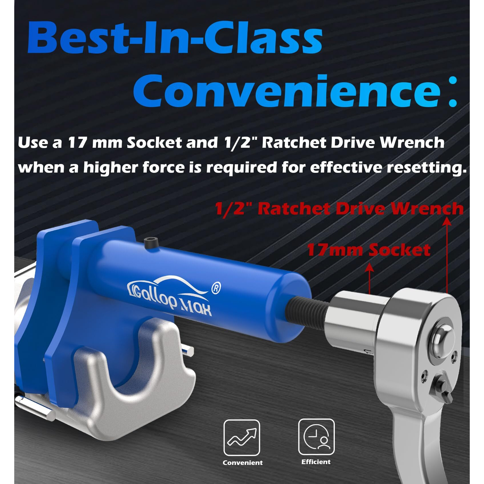 Gallopmax Brake Caliper Tool - Multi Piston Brake Pad Spreader Heavy Duty Brake Caliper Piston Compression Tool