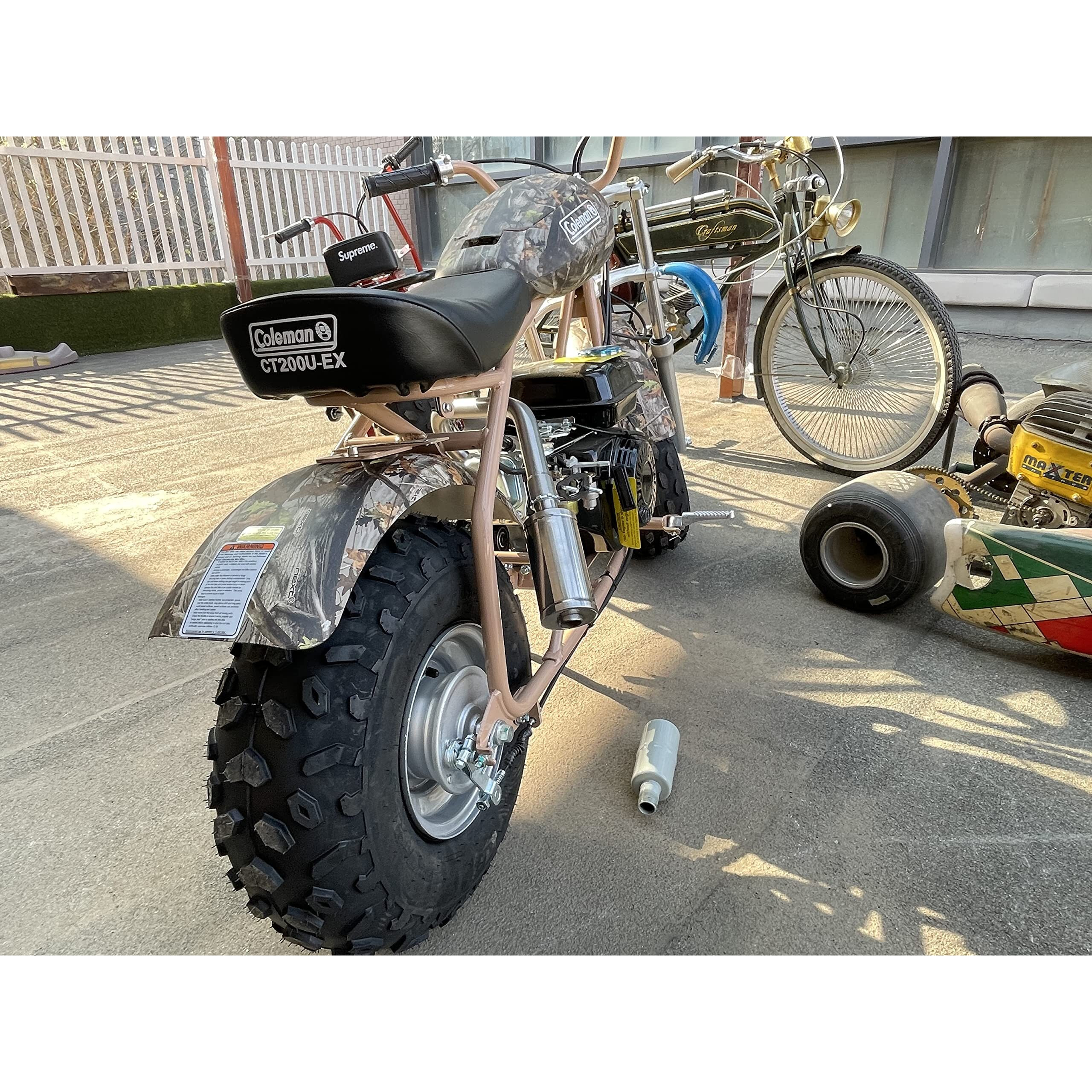 Exhaust Muffler For Predator 196Cc 212Cc Go Kart Mini Bikes For Coleman Ct200U-Ex Bt200X For Coleman Ct100U / Cc100X Mini Bike & For Honda Gx160 Gx200