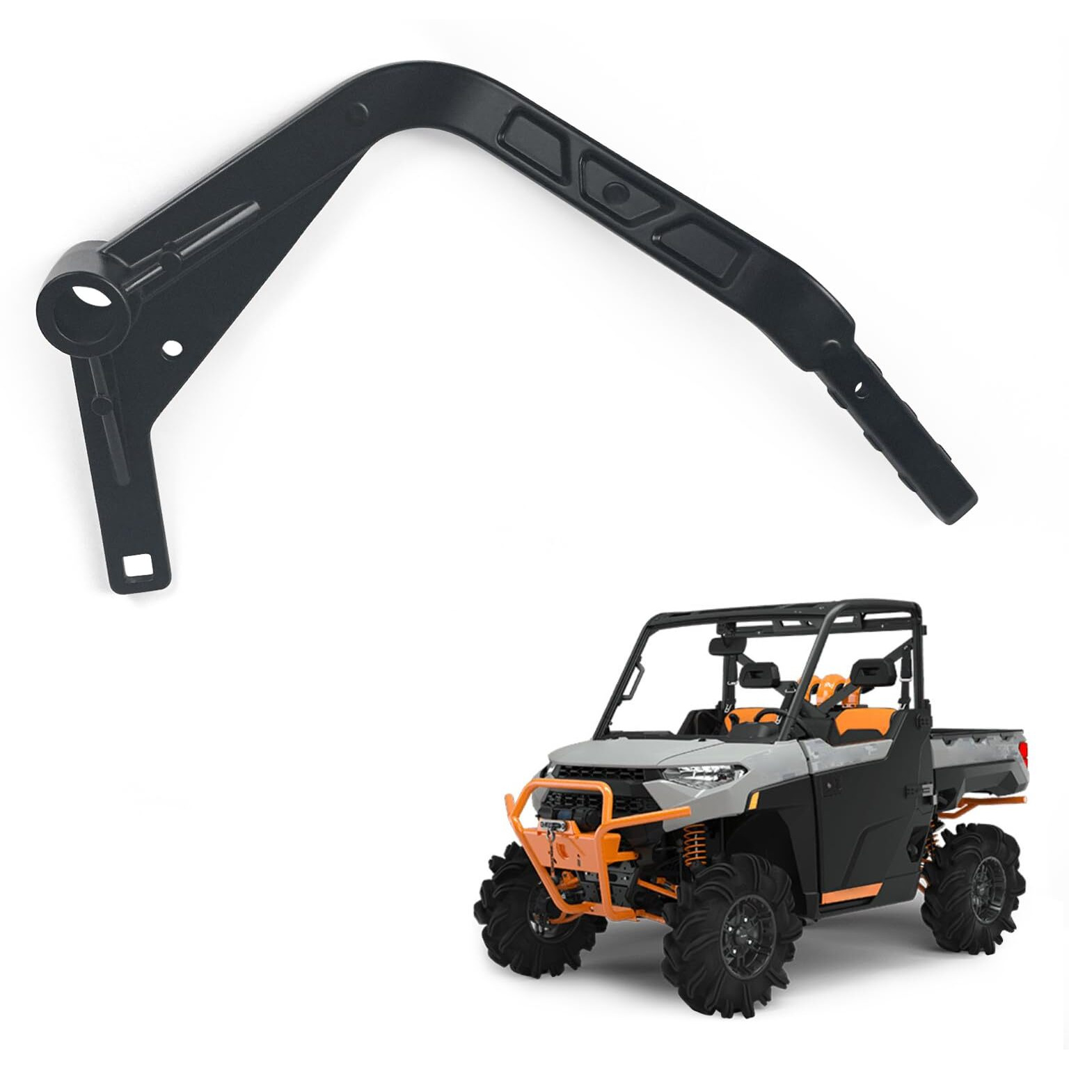 Benxuto 5634266-458 Gear Shift Shifter Lever Compatible With 2018-2021 Polaris Ranger 1000  Compatible With 2019-2020 Polaris Pro Xd  Matte Black Cast Aluminum 5633821-458