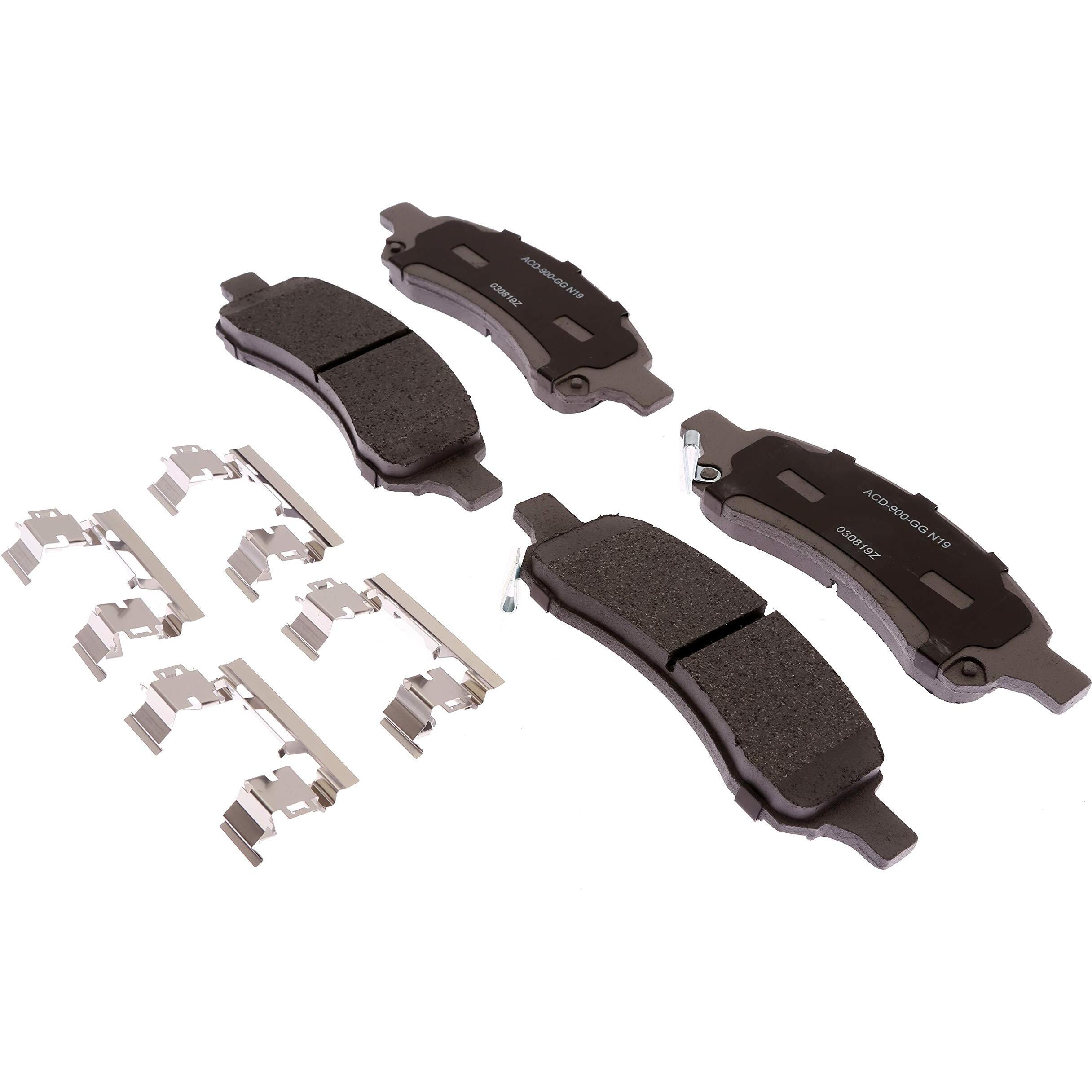 Acdelco Silver 14D1169Achf1 Ceramic Front Disc Brake Pad Set With Clips
