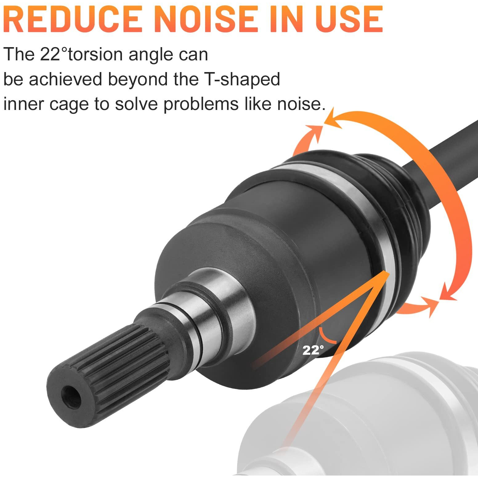 Front Cv Axle Shaft For Kubota Rtv 900/1100/1140 2004 2005 2006 2007 2008 2009 2010 2011 2012 2013 2014 2015 2016 K7561-15310 K7561-15313 - 1 Pcs Left/Right