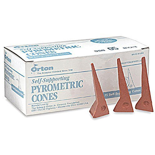 Self-Supporting Cone 04 Pyrometric Cones For Monitoring Ceramic Kiln Firings (Pkg/25)