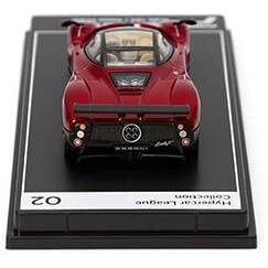 Postercars 164 Scale Pagani Zonda F Rosso Dubi Hypercar League Collection No.2