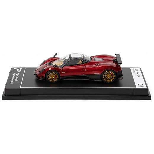 Postercars 164 Scale Pagani Zonda F Rosso Dubi Hypercar League Collection No.2