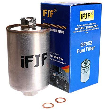Ifjf Gf652 (Ff5026) Professional Inline Fuel Filter Replacement For Chevy/Gmc C1500 C2500 C3500 Silverado/Sierra 2500Hd Suburban Express Avalanche Replaces 33481 G3727