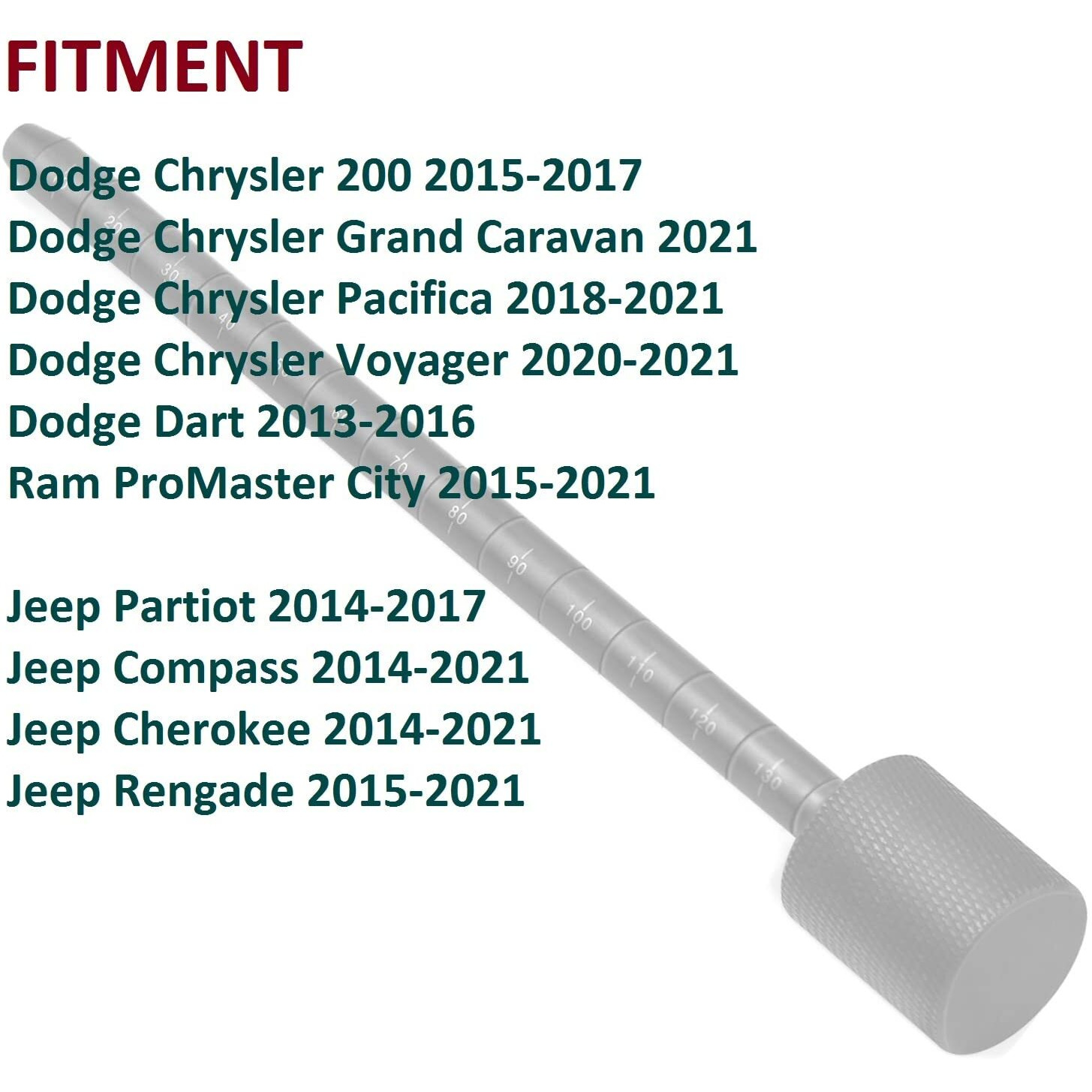 Bolaxin Transmission Dipstick Tool Compatible With Dodge Chrysler/Dodge Dart/Fiat 500/ Jeep Grand Cherokee/Compass/Patriot 6F24 Automatic Trans