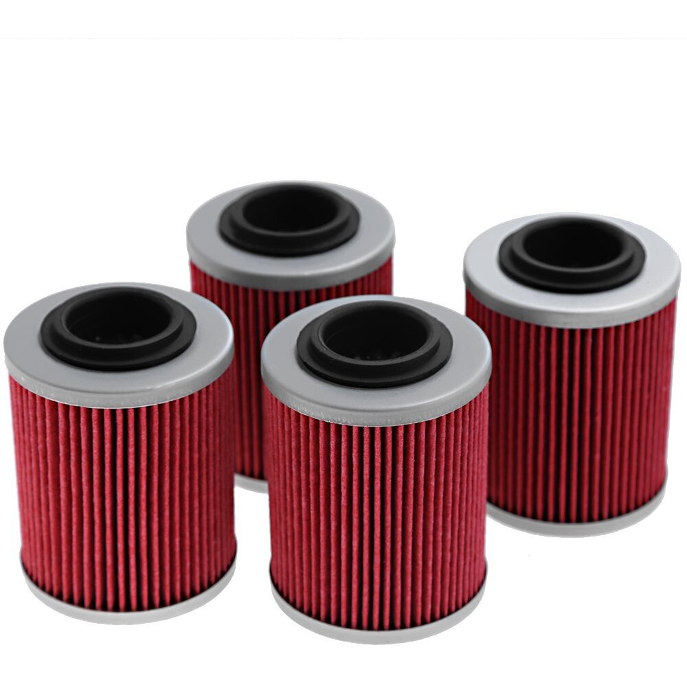 Oil Filter Replacement For Can-Am Outlander 330 400 450 500 570 650 800 850 1000 Replace 420256188 711256188 Kn152 Hf152 (4Pcs)
