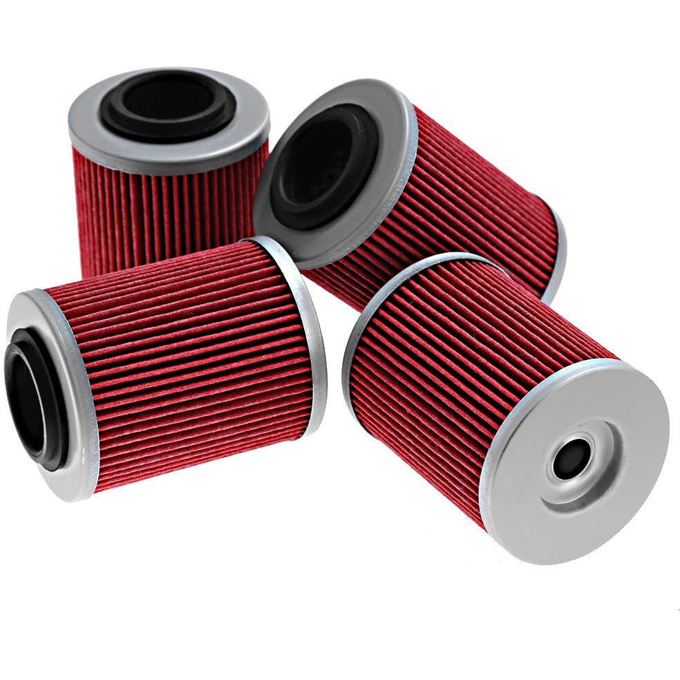 Oil Filter Replacement For Can-Am Outlander 330 400 450 500 570 650 800 850 1000 Replace 420256188 711256188 Kn152 Hf152 (4Pcs)