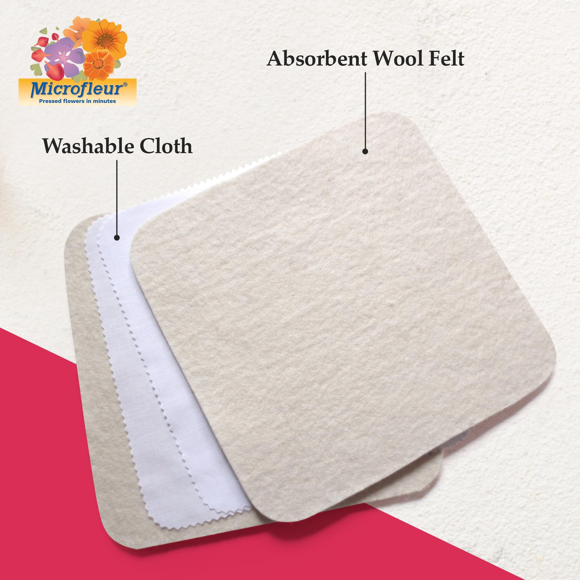 Microfleur - Max Microwave Flower Press Kit  Diy Craft Kit For Adults & Kids  Crafting Gifts Floral Art  Creativity Pressing Flowers & Making Pressed Flowers  Crafty Gift For Plant Lovers - 9&quot&quot (23 Cm)