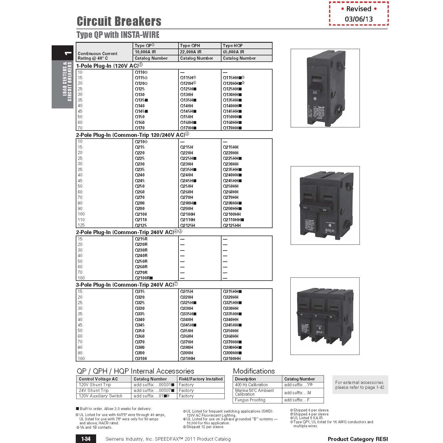 Siemens Q360 60-Amp Three Pole Type Qp Circuit Breaker