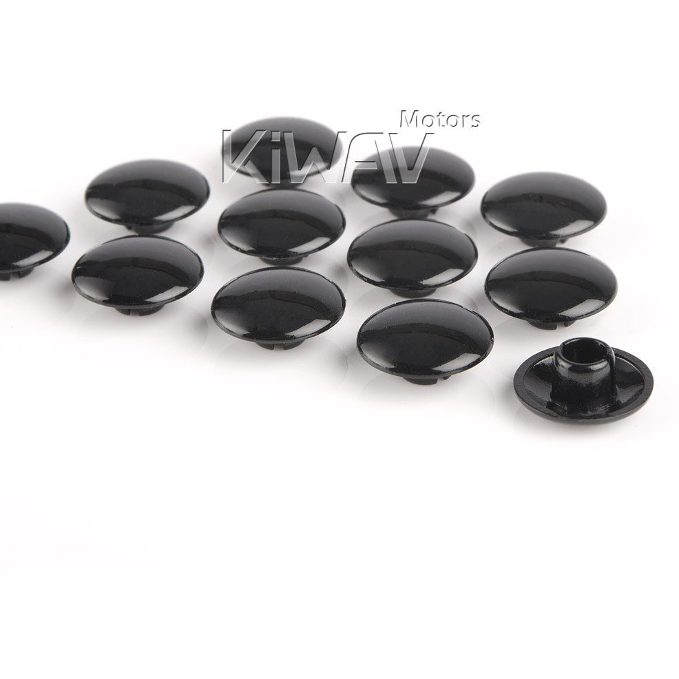 Kiwav Motorcycle Round Bolt Cap Screw Cover Plug Black For 8Mm Thread Allen Head Bolts  Ie M6 Allen Key