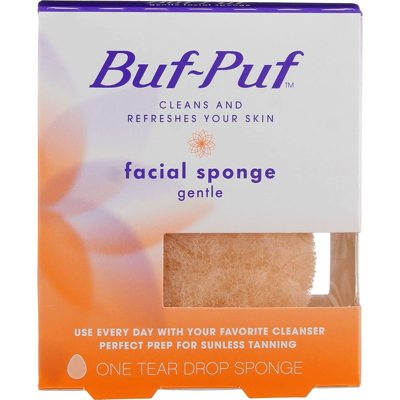Buf-Puf Gentle Facial Sponge  Face Scrubber For Dry Skin  1 Count (Pack Of 3)
