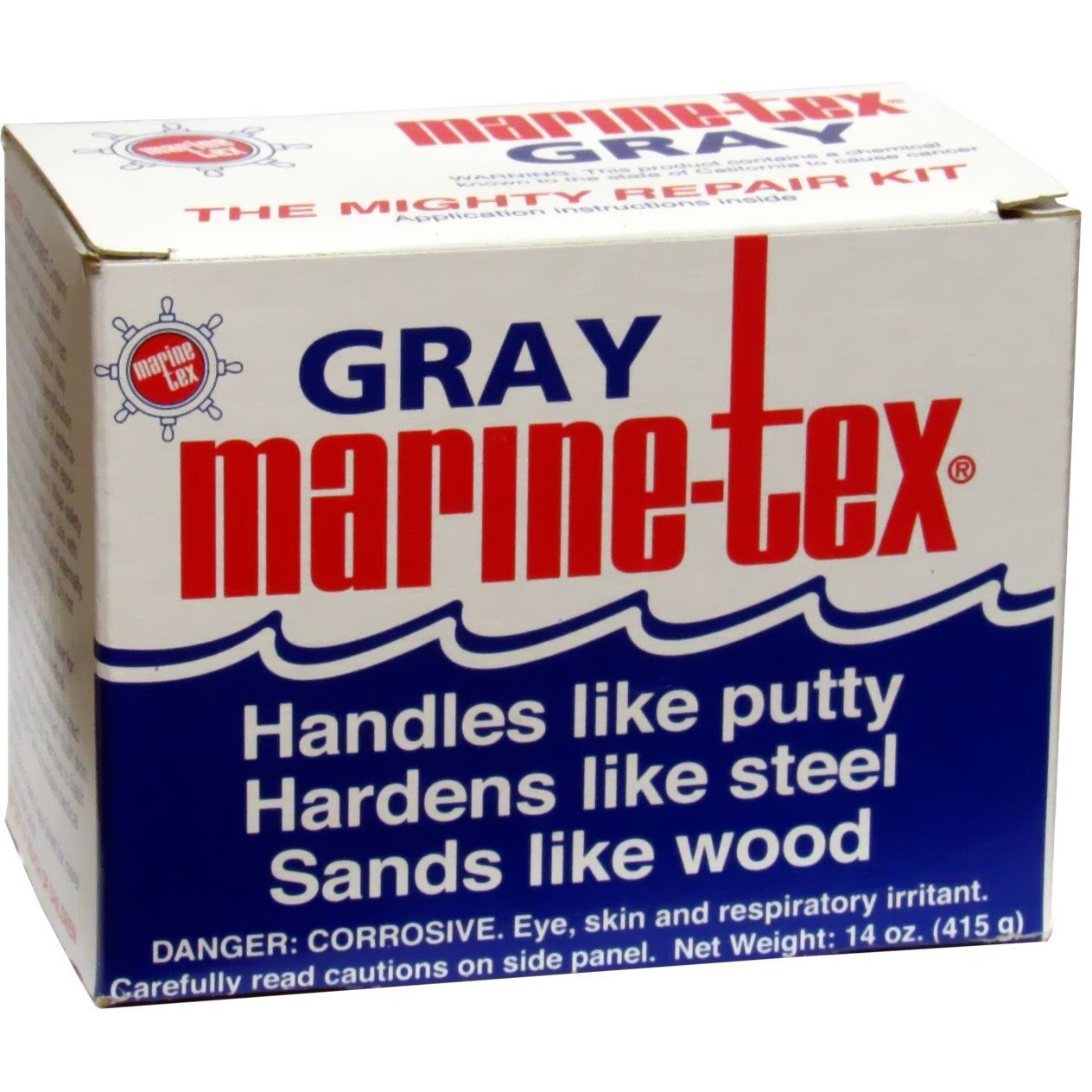 Travaco Products- Marine Tex Marine-Tex 14 Oz Kit Gray