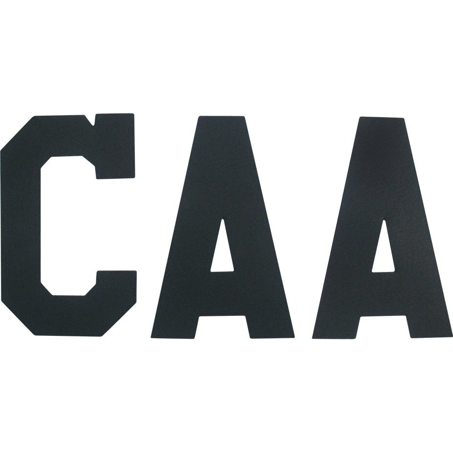 A&R Sports Captain Letters  Black