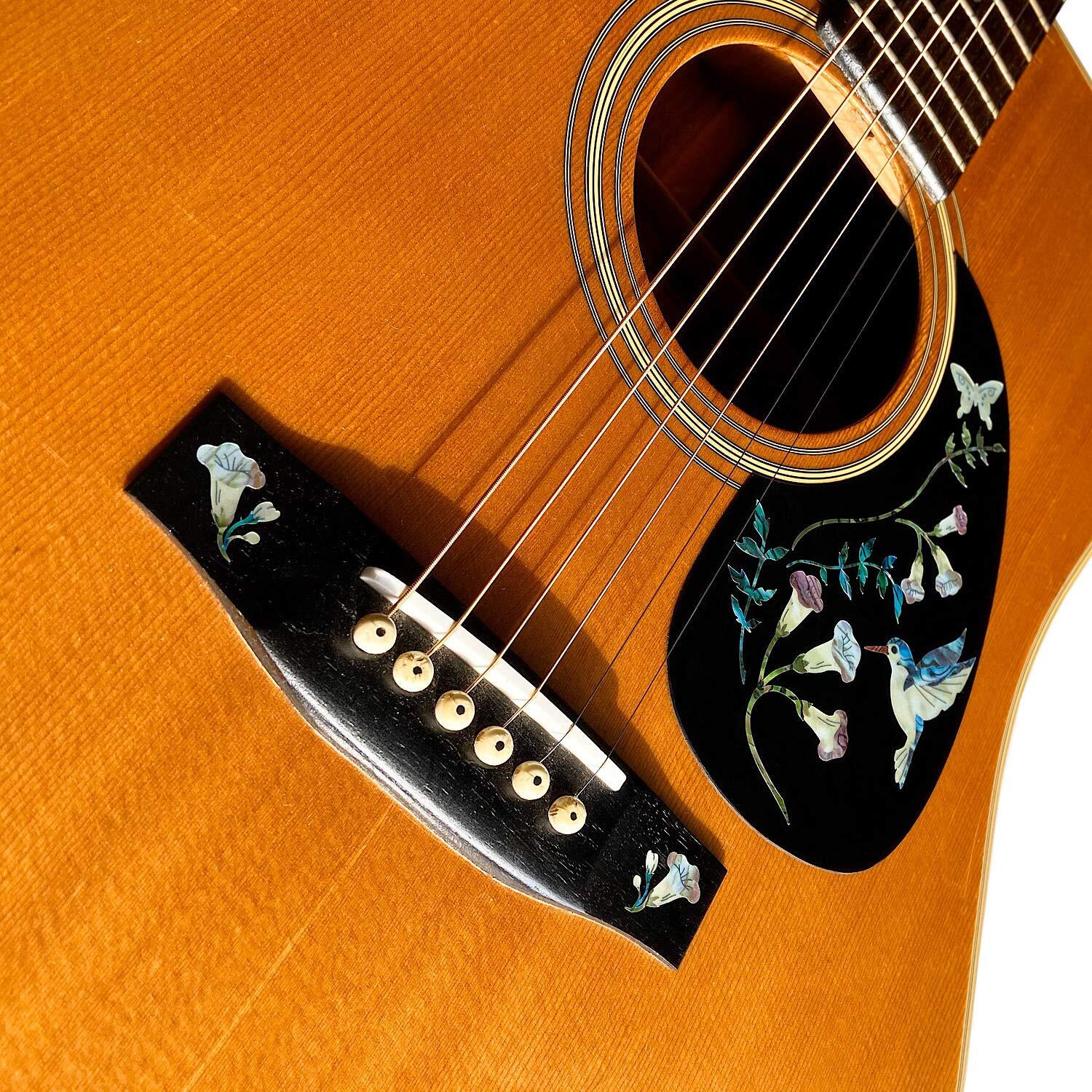 Assorted Hummingbird -Inlay Stickers Set- Abalone Blue