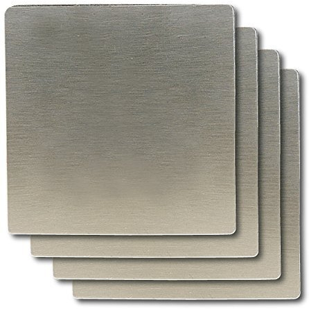 Thirsty Rhino Merendo Stainless Steel Beverage Coaster (Square Set Of 4)