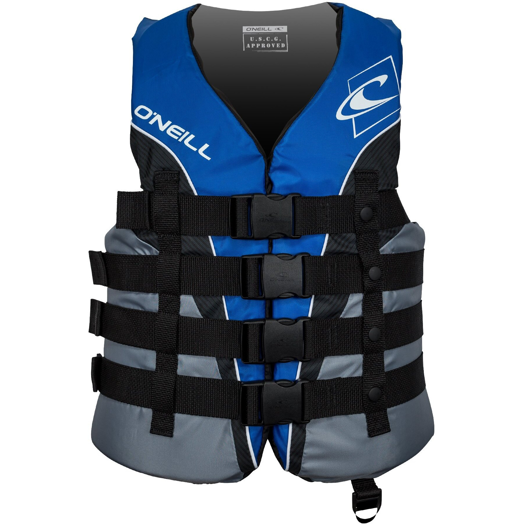 O'Neill Men's Superlite Uscg Life Vest Pacific/Smoke/BlackWhite 4Xl