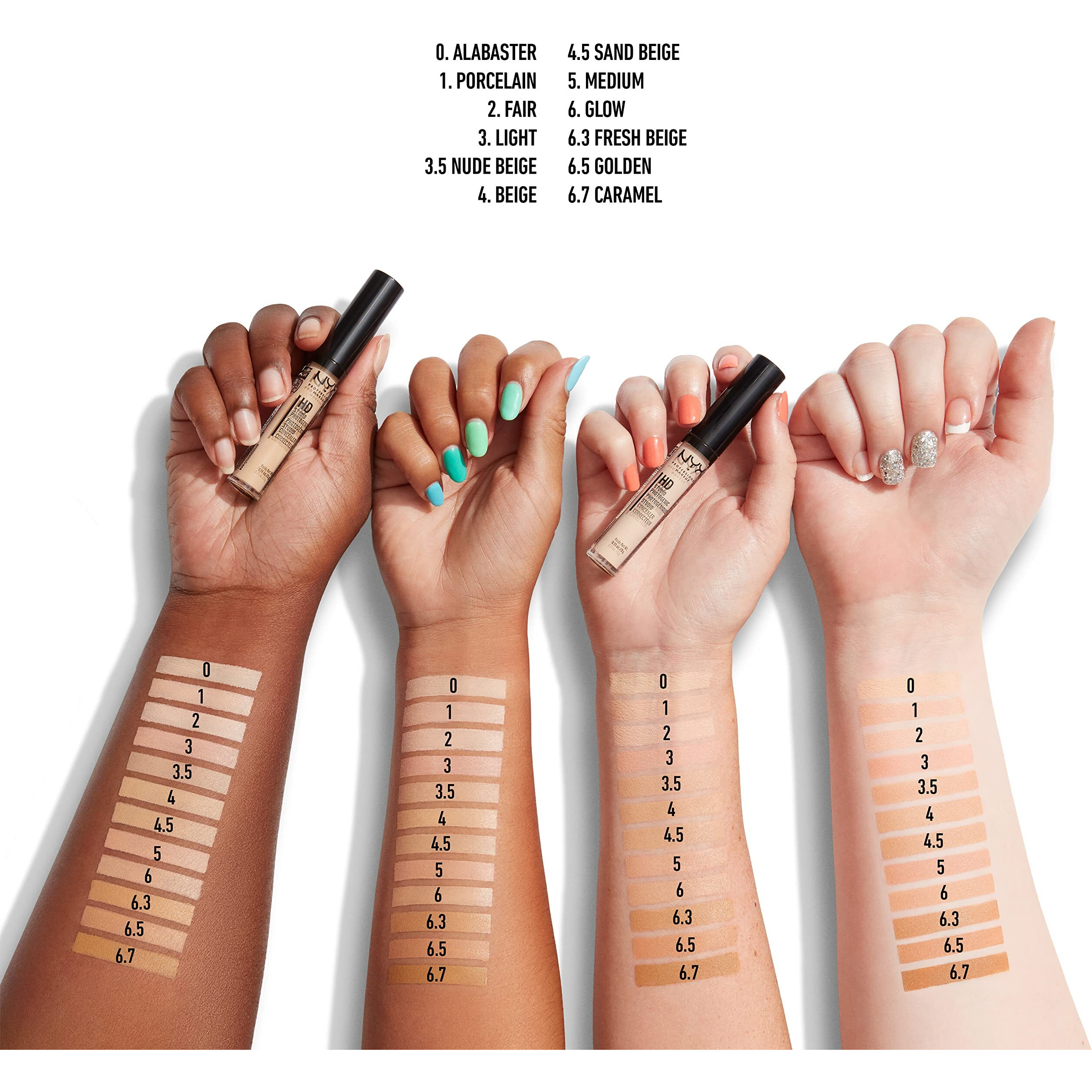 Nyx Professional Makeup Hd Studio Photogenic Concealer Wand  Medium Coverage - Alabaster