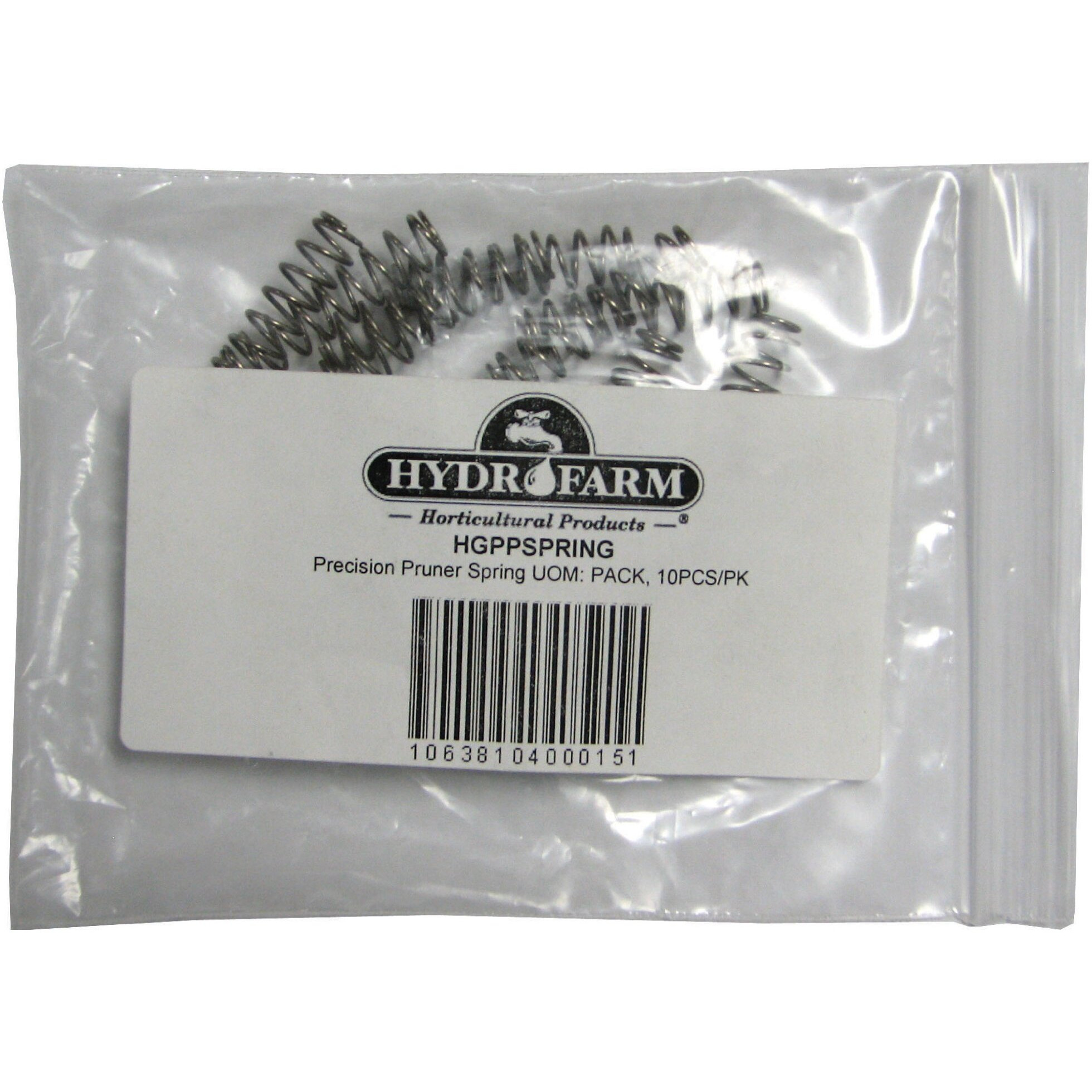 Hydrofarm Hgppspring Precision Pruner  Pack Contains 10 Springs  Silver